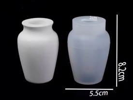 Molde silicona mini florero jarron